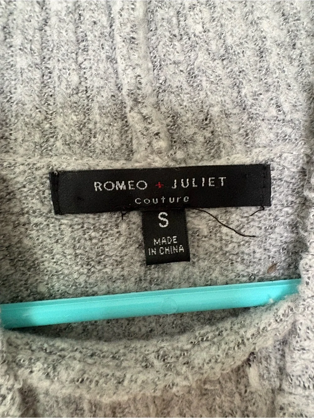 Romeo + Juliet gray sweater